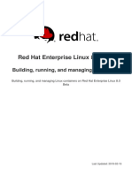 Red Hat Enterprise Linux 8.0 Beta: Building, Running, and Managing Containers