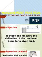 Measurement Practical: Deflection of Cantilever Beam