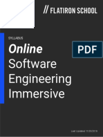 Online Software Engineering Syllabus
