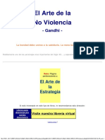 Gandhi - El Arte de La No Violencia