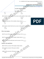 Grade 2 Successor and Predecessor: Choose Correct Answer(s) From The Given Choices