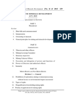 Mines and Minerals Development Act Summary