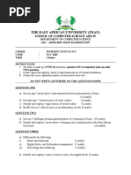 Information Communications Technology, ICT EXAM