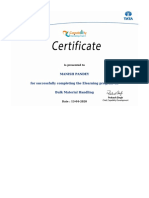 Certificate - MANISH PANDEY PDF