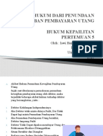 Hukum Kepailitan Pertemuan 5