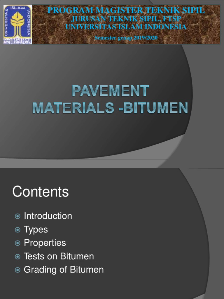 Bitumen: Uses and Testing Guide | PDF | Asphalt | Road Surface