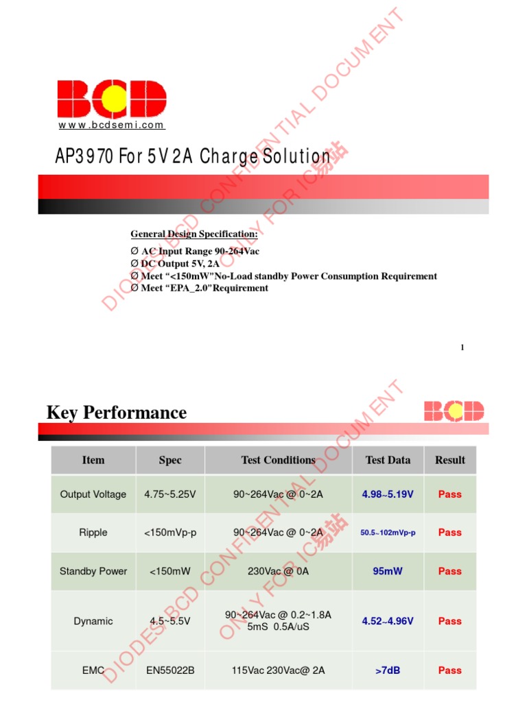 5V 2A Charger Design Specifications | PDF | Power (Physics ...