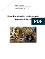 Monedele Virtuale, Criptomonedele. Avantaje Și Riscuri