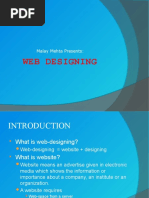 Web Designing: Malay Mehta Presents