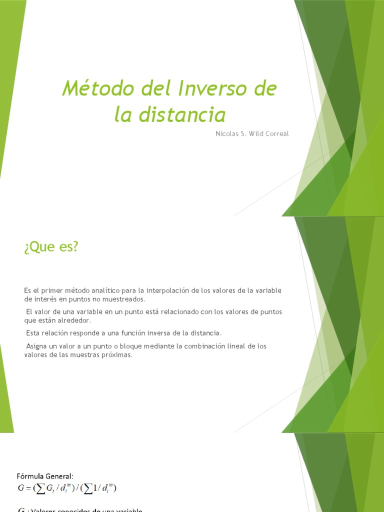 Interpolación por Inverso de Distancia | PDF