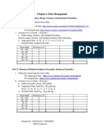 Measure of Dispersion and Relative Position