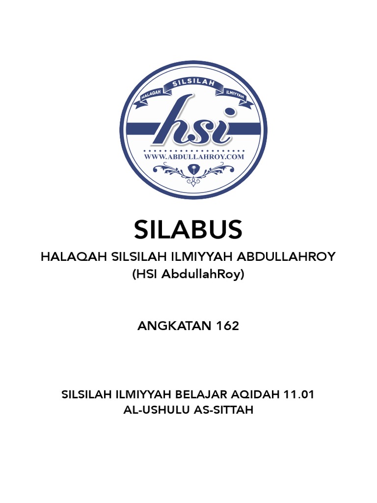 Hsi ushulus sittah halaqah 23