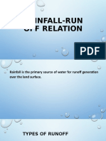 Rainfall-Run Off Relation