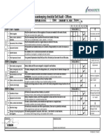 Housekeeping Checklist Self Audit - Offices: Score: Location: Date