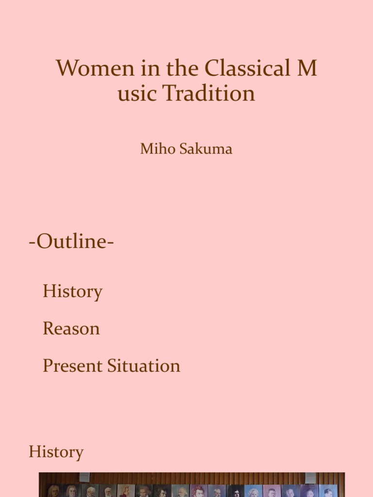 Women in Classical Music History | PDF | Art | Poetry