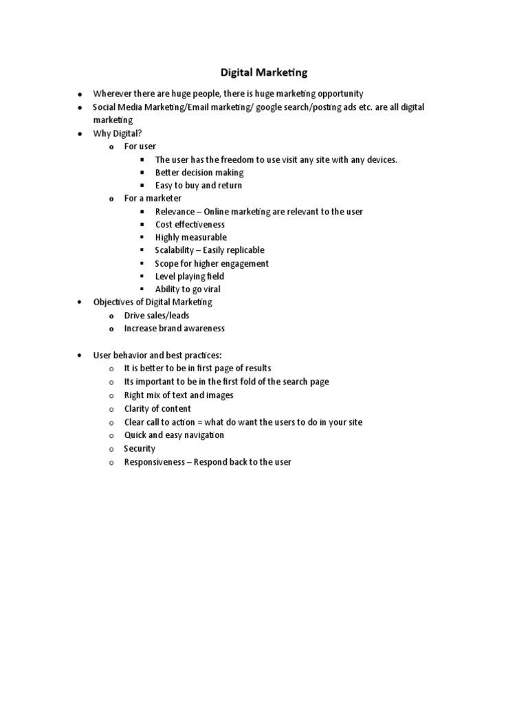 Key Benefits of Digital Marketing | PDF