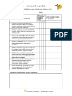 Autoevaluación de Los Aprendizajes