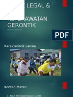 ASPEK LEGAL & ETIK KEPERAWATAN GERONTIK