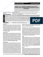 Impact of Ladder Training on Agility, Balance and Coordination