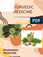 Ayurvedic Medicine: By: Joyce Kathleen Denna