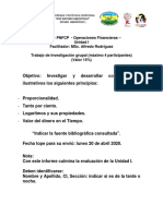 Unidad I Operac Financ 15 % PDF