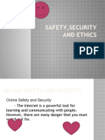 Safety, Security and Ethics