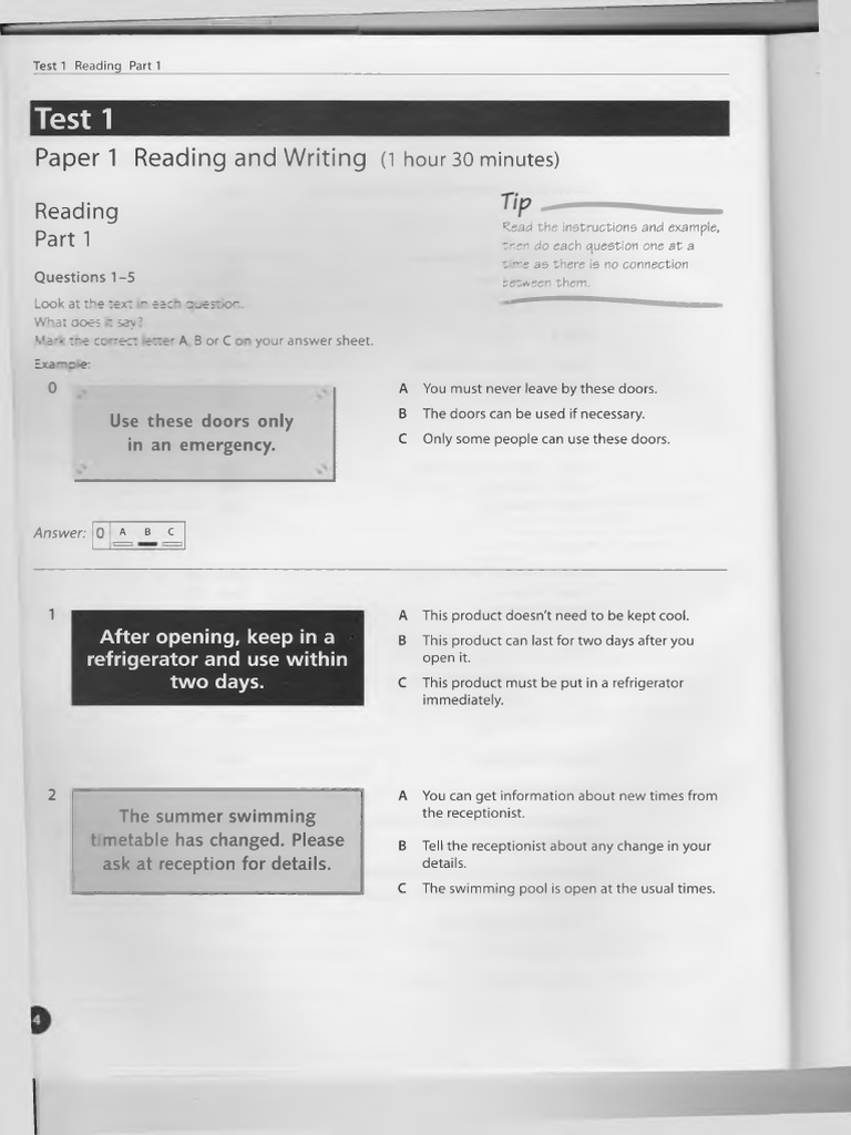 Pages From (PET Practice Tests) PDF | PDF