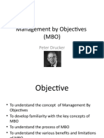 Management by Objectives (MBO) : Peter Drucker