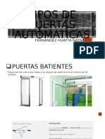 Tipos de Puertas Automaticas