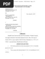 CU-DCNF v. DOJ IG FOIA Lawsuit