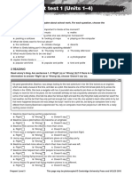 Corpus Tasks Achievement Test 1 (Units 1-4) : 1 Listening
