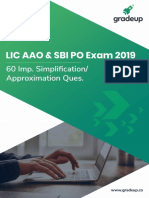 Lic Aao Sbi Po Simplification Approximation Questions - PDF 42