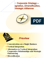 Chapter 9: Corporate Strategy - Vertical Integration, Diversification, and Strategic Alliances