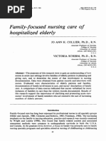 Family-Focused Nursing Care of Hospitalized Elderly: Jo Ann H. Collier, PH.D., R.N