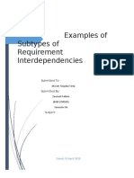 Examples of Subtypes of Requirement Interdependencies