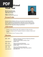 Mohd Akmal Mad Nor: Personal Profile