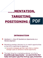 Segmentation, Targeting, Positioning (STP)