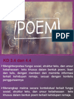 Teks Kusus Dalam Bentuk Poem: Created by Group 5