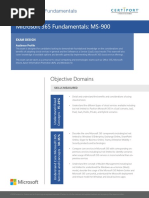 Microsoft 365 Fundamentals: MS-900: Objective Domains