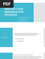 Immunity and Immunization Program