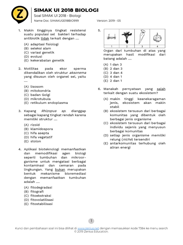 14+ Www Zenius Net Kunci Jawaban Biologi Pictures