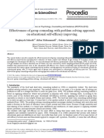 Effectiveness of Group Counseling With Problem Solving Approach On Educational Self-Efficacy Improving