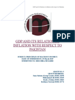 GDP and Its Relation To Inflation With Respect To Pakistan