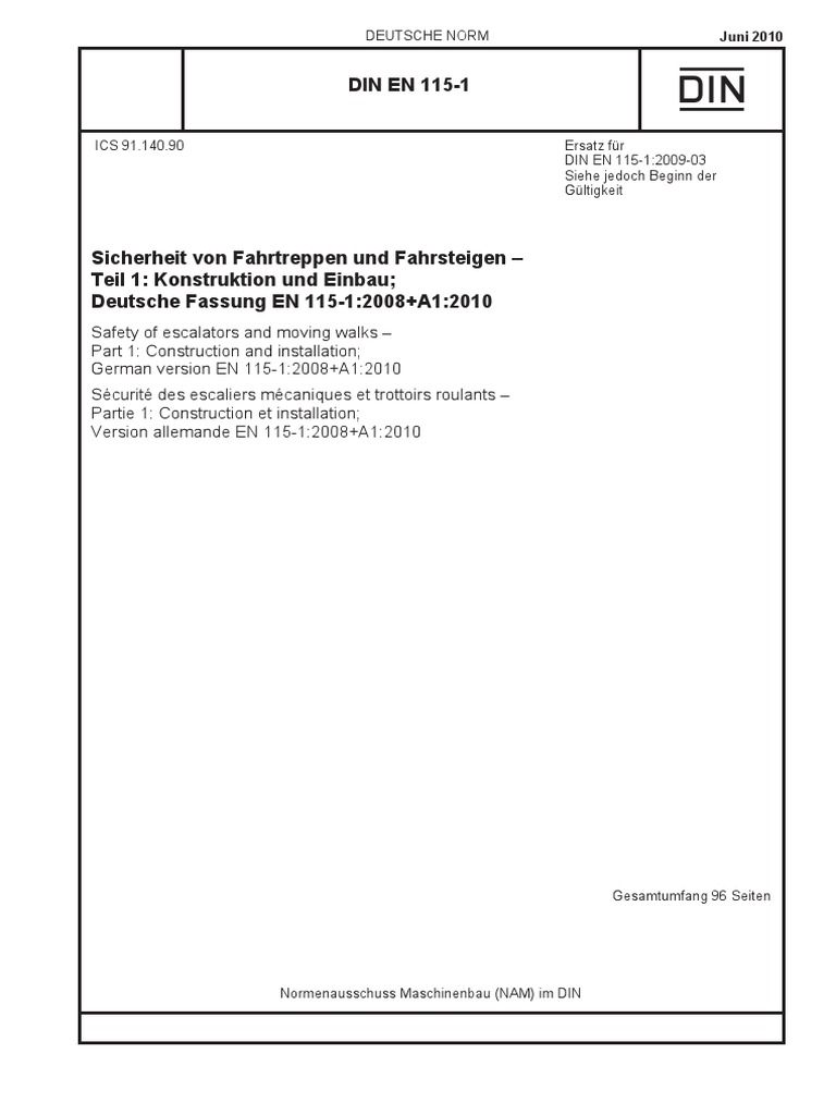 Din en 115-1 2010-06 PDF | PDF