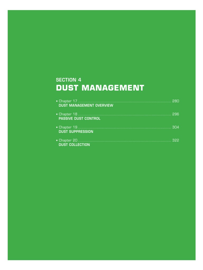 Dust Management Strategies Overview | PDF | Dust | Particulates