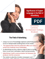 Significance of English Language in The Field of