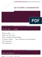 Useful Phrases To Start A Conversation