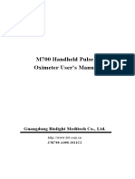 M700 Handheld Pulse Oximeter User's Manual: Guangdong Biolight Meditech Co., LTD