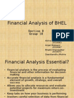 Financial Analysis of BHEL: Section B Group 18