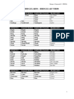 Irregular and Regular Verbs